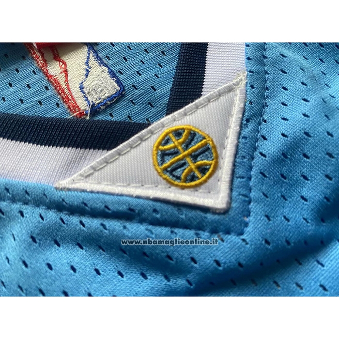Maglia Denver Nuggets Nikola Jokic #15 Mitchell & Ness 2016-17 Blu